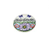 butterfly with magnet - Polish pottery